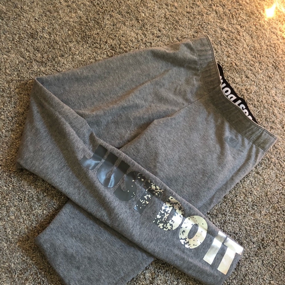 Grey Nike leggings lightly worn